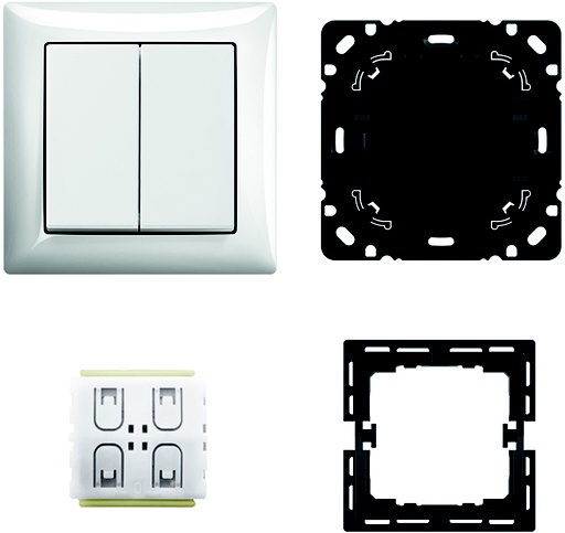 [E3M7X] ABB Busch-Jaeger FoH-Schalter-Set Balance Alpinwit 6716 UJ-914 - 2CKA006710A0019