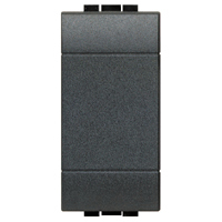 [E3M8R-X5] Bticino Living Light Plaque de store 1 module Anthracite - BTL4950 [5 pièces]