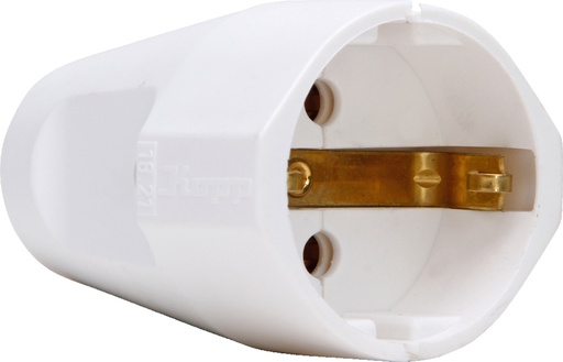 [E3MHB-X2] Kopp Arctic White Kunststoff-Stecker 16A - 1821.0205.1 [2 Stück]