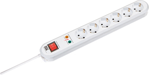 [E3MKA] Bachmann Smart Table Socket 6x230V Surge Protection 1.5m (European Socket) - 381.2501K
