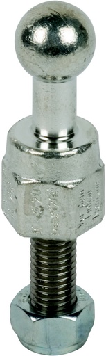 [E3MP7] Punta de Bola Fija D 20mm Con Pasador Roscado Y Tuerca M12x45mm - 754238