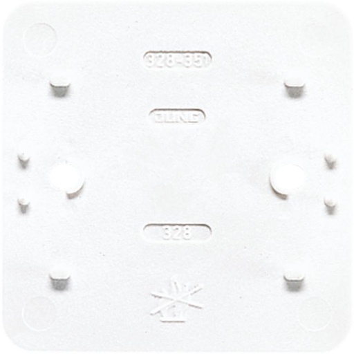 [E3MS9-X2] Placa de montaje Jung AP600 Blanco Alpino - 328WW [2 piezas]