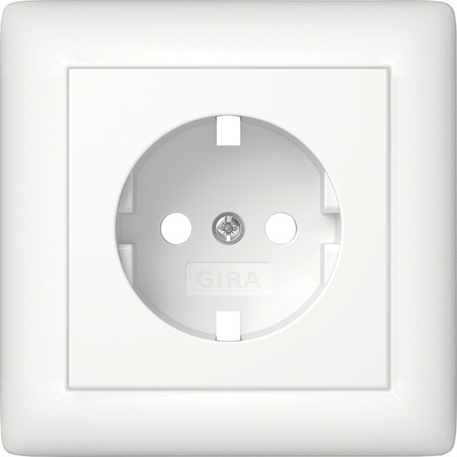 [E3MTR-X2] Gira Schuko Unidad de Tapa Sistema 55 Blanco Puro - 492904 [2 piezas]