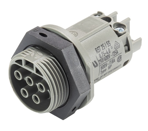 [E3MZZ] Conector de rosca hembra 5P Wieland RST Classic - 96.051.5054.3