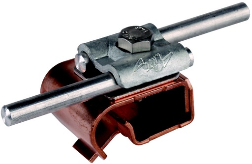 [E3P2B] Dehn Bimetallic Gutter Clamp With Double Cleat Cu-St/Tzn - 339157