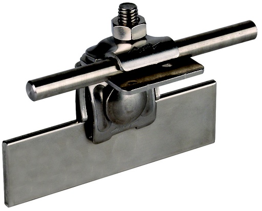 [E3P6U] Dehn Klem StSt 0,7-8mm Haaks Met Klembeugel - 365059