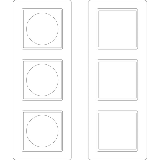 [E3QN7] Schneider Electric M-Creativ 3-Gang Frame Label Sheet - MTN4063-3500