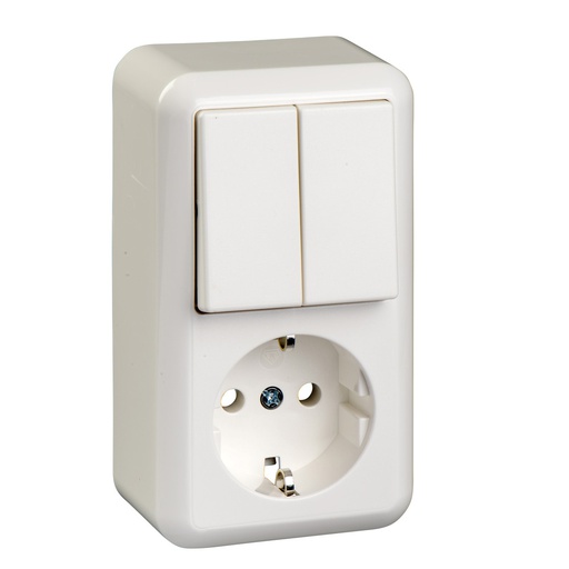 [E3QNH] Schneider Electric Combi Switch And Wall Socket Series - 388504