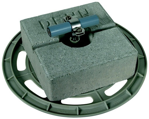 [E3QV8] Dehn Roof Conductor Holder With Support Plate And Concrete Block - 253229