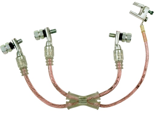 [E3QWZ] Dehn Dispositif de mise à la terre tripolaire à court-circuit TI boulon M10 16mm - VSB29AH