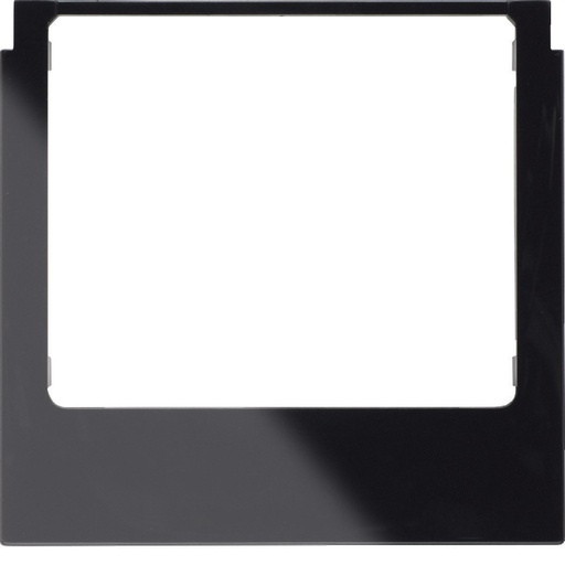 [E3SMD] Hager Berker Design Frame Angular Black Shiny - WD1225