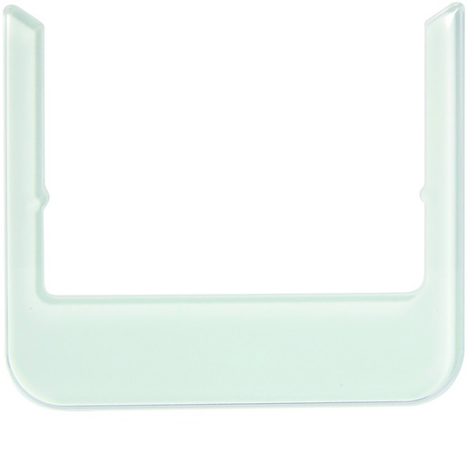 [E3SMM] Cadre design Hager Berker - arrondi - verre blanc polaire - WD1131