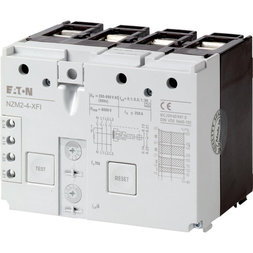 [E3EFP] Eaton NZM2-4-XFI Protection contre les défauts à la terre 4P réglable 0,1-3A - 292344