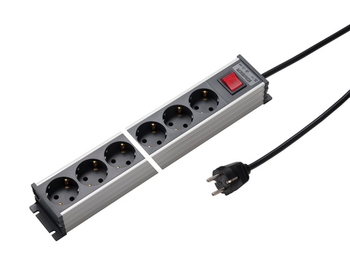 [E3GUE] Martin Kaiser 12-Way Power Outlet Strip With Switch And Cable 1.5m (European Socket) - 1101ZL12L-SG15