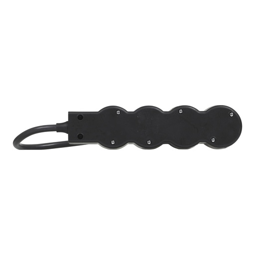 [E3HM6] Legrand Standard-Steckdose 4x2P+A 1,5M Kabel Schwarz (Europäische Steckdose) - 694553