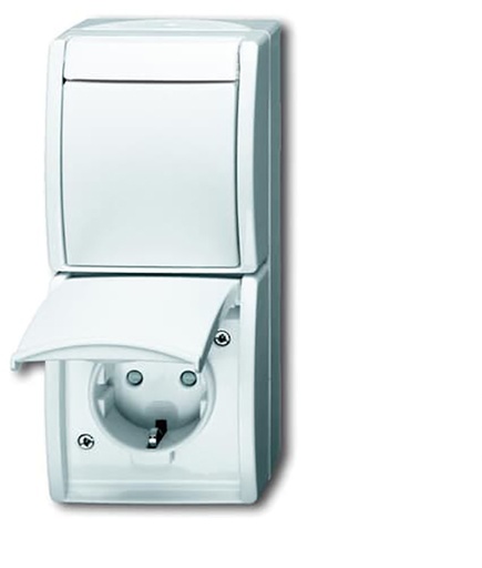 [E3GWQ] ABB Interruptor de peine Busch-Jaeger Toma de corriente IP44 - 2CKA001684A0331