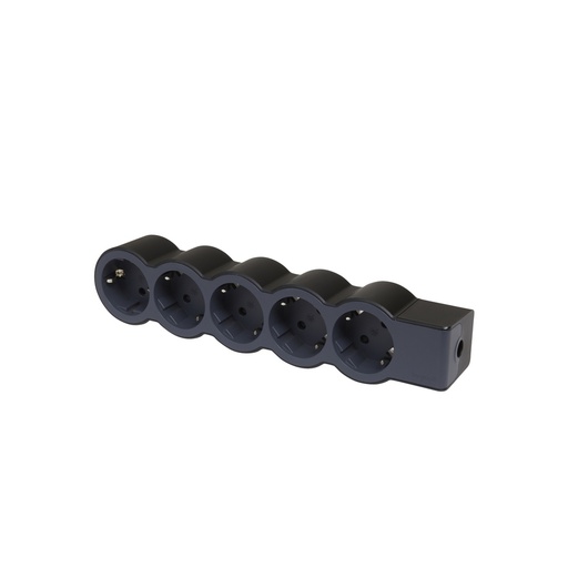 [E3HMY] Legrand Toma estándar 5X2P+A sin cable negro (Enchufe Europeo) - 694578