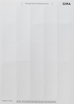 [E3HNT] Gira Etiquetas de texto 38x54mm para Tastsensor2 KNX Accesorios - 109000