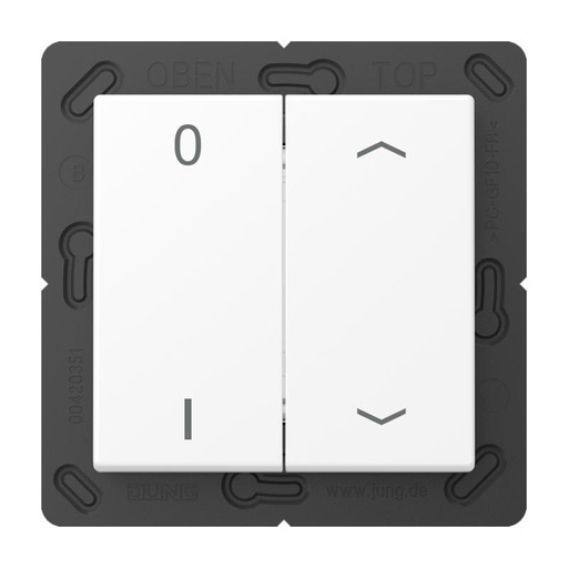 [E3HPN] Interruptor de pared Jung EnOcean de 4 canales con símbolo A E - ENOA595P01WWM