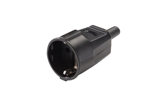 [E3HP4] Martin Kaiser Black Coupling Socket With Earthing Contact And Strain Relief - 534MT/SW