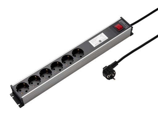 [E3K26] Martin Kaiser 6V Aluminum Power Strip With RFI Filter 3M Cable (European Socket) - 1335ZL6SW3