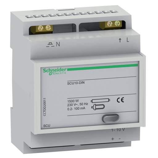 [E3K2Y] Schneider Electric SCU10-DIN 1-10V 4 Mod Dimmer - CCTDD20011