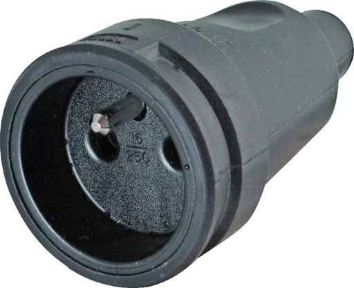[E3MH8] Rubber PA Plug Connector Black - 181716004