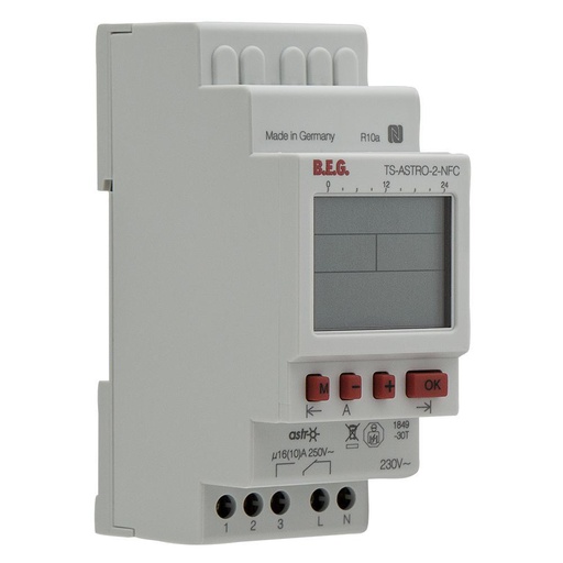 [E3MVY] BEG TS-ASTRO-2-NFC Time Switch Clock 1 Channel - 93142