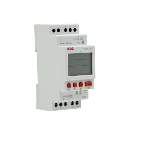 [E3MW3] BEG TS-DW-3-NFC Digital Weekly Time Switch 2 Channel - 93153