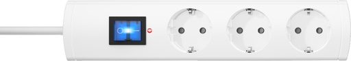 [E3MXU] Kopp UNOversal Plus 3-Way Surge Protector White Cord - 233102005