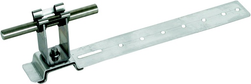 [E3PG5-X2] Dehn Dachleitungshalterung H 32mm Rd 8mm Al/StSt L 205mm - 206171 [2 Stück]