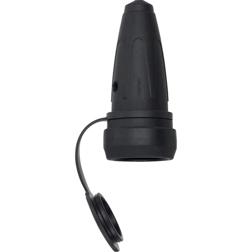 [E3PXQ] Acoplamiento de goma Merten con collar a presión Negro 250V IP44 - 174151