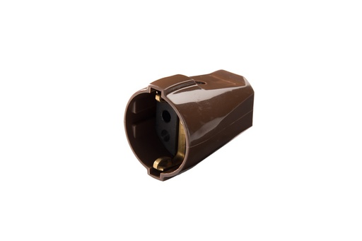 [E3R5D-X200] Martin Kaiser MK Brown Coupling Socket With Earthing Contact - 544oT/br [200 pieces]