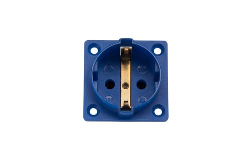 [E3RG9-X90] Martin Kaiser 1-Way Flush-Fitting Socket IP20 Blue - 386/1/bl [90 pieces]