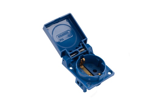 [E3RFZ-X70] Martin Kaiser 1-Way Socket With Earthing Contact Blue - 496/1/bl [70 pieces]