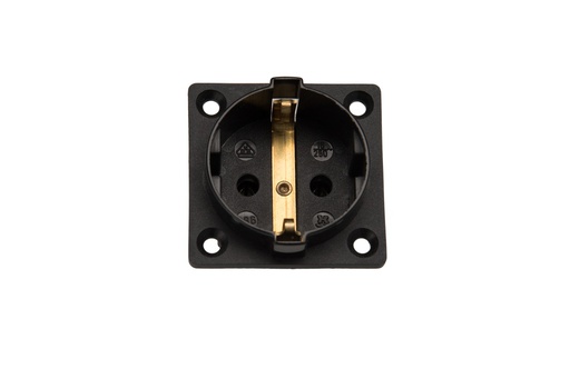 [E3RGZ-X90] Martin Kaiser 1-Way Inbuilt Socket with Earthing Pin Black - 387/1/sw [90 pieces]