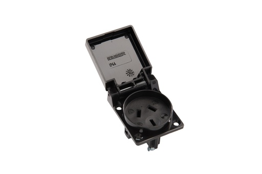 [E3RGW-X70] Martin Kaiser Flush-Fitting Socket Type I IP20 IP44 Black - 457/sw [70 pieces]