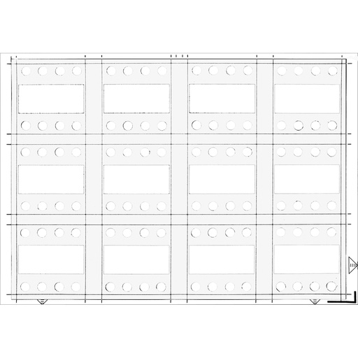 [E3RXY] Bticino MyHome A5 Cadre de couverture horizontal blanc IP20 - BT3542