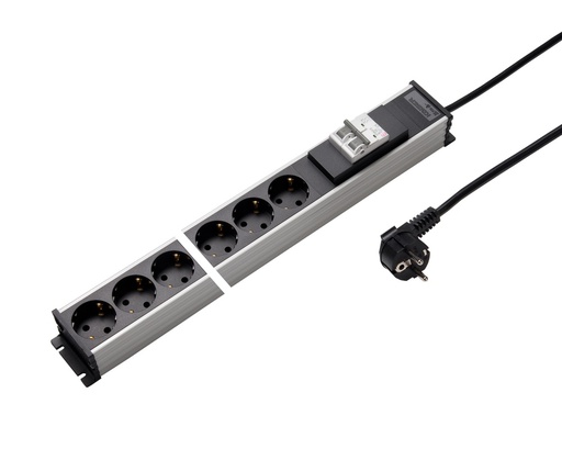 [E3JX9] Martin Kaiser 6-Way Power Strip 45 Degree 16A Breaker 3M Cable (Prise européenne) - 1136ZL6/16L-SW3