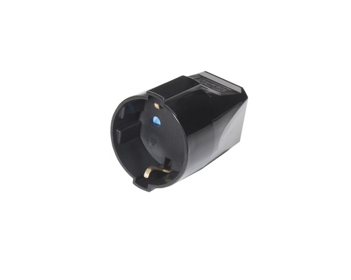 [E3JWY] Martin Kaiser Black Coupling Socket With Earthing And Shutter - 544KOT/SW