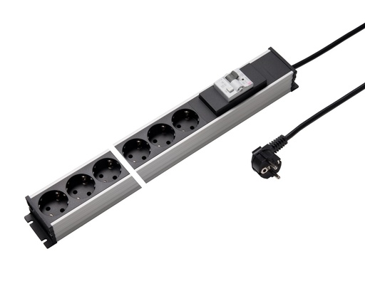 [E3JY4] Martin Kaiser Power Strip 6 stopcontacten 16A stroomonderbreker 3m kabel - 1339ZL6L-SW3