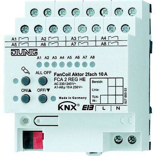 [E3JY7] Jung KNX Gebläsekonvektor Actor 2V - FCA2REGHE