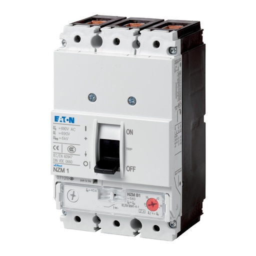 [E3K72] Eaton NZM1 Circuit Breaker 3P 8A 25KA UL IEC Certified - 103020