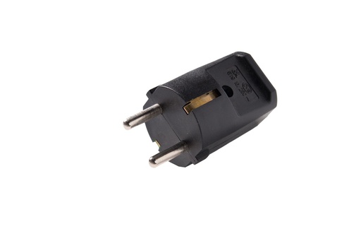 [E3QYH-X250] Martin Kaiser Plug With Earthing Contact Black Thermoplastic - 519oT/sw [250 pieces]