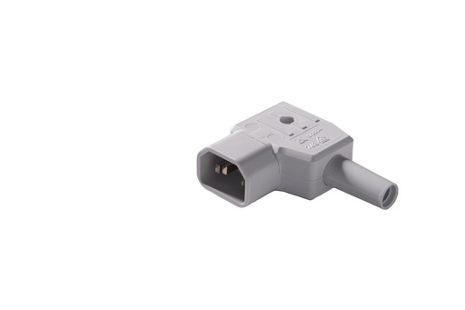 [E3R3A-X50] Martin Kaiser Angled Appliance Plug C14E Grounded Grey With Tule - 748/gr [50 pieces]