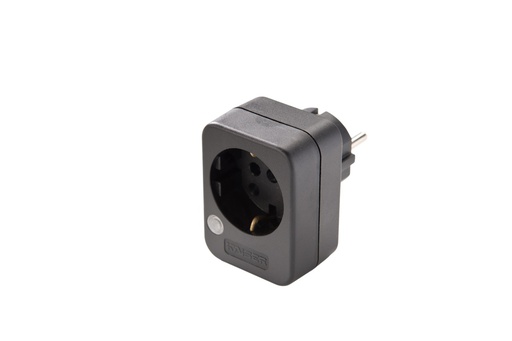 [E3RM6] MK Adapterstecker mit Überspannungsschutz schwarz Martin Kaiser - 594/sw