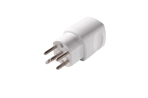 [E3QXK] Martin Kaiser Swiss Type 15 Plug 10 Amp 5 Pole Arctic White - 546/kws