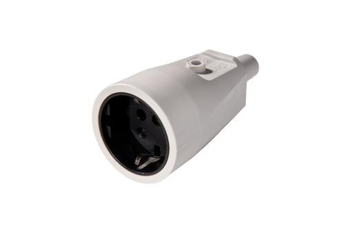 [E3QYE] Martin Kaiser PVC Mains Line Socket With Earthing Grey - 551/GR
