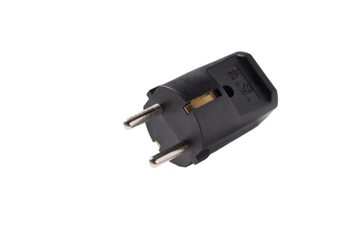 [E3QYH] Martin Kaiser Plug With Earthing Contact Black Thermoplastic - 519oT/sw