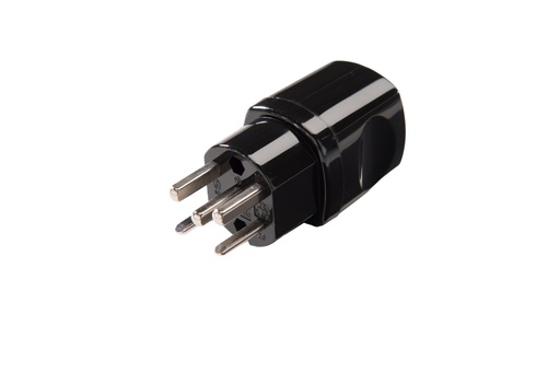[E3QY8] Martin Kaiser Enchufe Suizo Negro De 5 Polos Tipo 25/16 Amp Con Contacto De Tierra - 547/sw